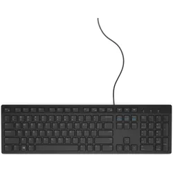 Dell KB216 keyboard USB (US, Kabelgebunden), Tastatur, Schwarz