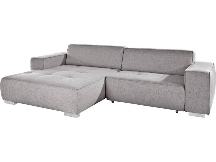 Ecksofa, Luxus-Microfaser, Grau, 293×172 cm, Mit Bettfunktion, Modern, Inosign