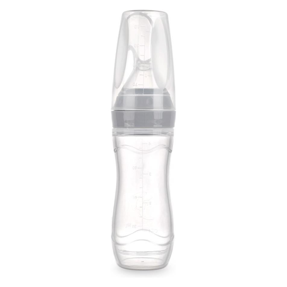 Haakaa Squeeze Fütter-Flasche mit Löffel (120 ml) (UTE23-GR)
