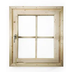Karibu Dreh-/Kippfenster für 38/40 mm Wandstärken-naturbelassen