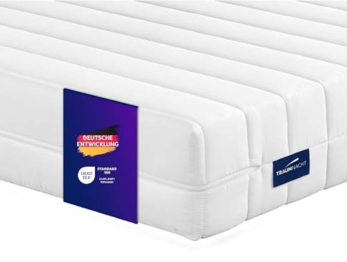 Traumnacht Easy Comfort Kaltschaummatratze H2 140x200 13 cm weich ergonomisch atmungsaktiv hypoallergen antibakteriell Öko-Tex deutscher Qualitätsstandard