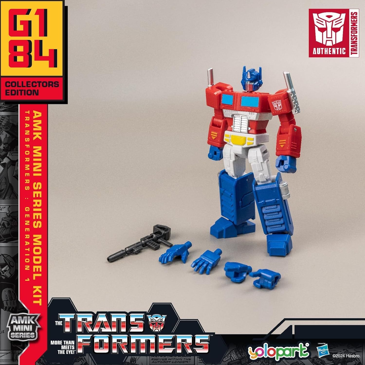 Zuru Transformers: Generation One - Model Kit 10cm Optimus Prime, 10cm, High-Quality Materials, Display-Ready, Autobots Hero, for Collectors and Fans