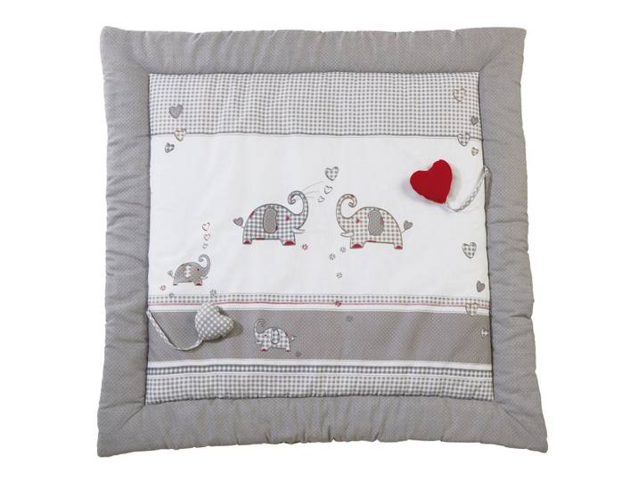 SPIEL- UND KRABBELDECKE 100 x 100 cm Jumbo twins grau