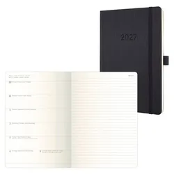 Sigel Buchkalender Wochennotiz-Kalender »Conceptum« 2027 A5 schwarz