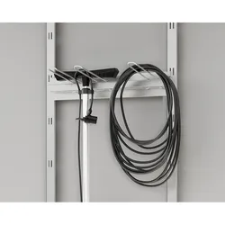 Hörmann Ecostar Gerätehalter für "Euroline" und "Juno" Gerätehäuser,silber,48 cm