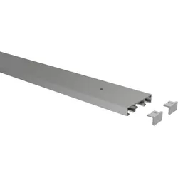 GARDINENSCHIENE / OBJEKTSCHIENE Primax 100 cm, 2-läufig Silbergrau