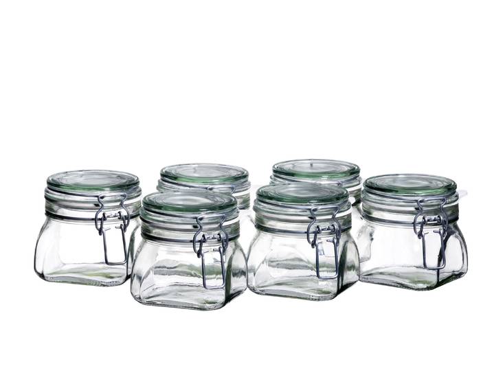 Einmachglas MÄSER Gothika , bunt (transparent), Lebensmittelaufbewahrungsbehälter, Einmachglas