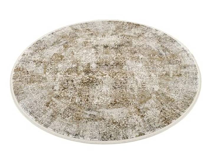 OCI CAVA Designer Teppich BES04 467 beige-Mix 200 cm rund