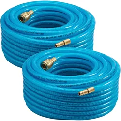 Monzana Deuba Druckluftschlauch 2er-Set  30m - 15bar inkl. Schnellkupplung