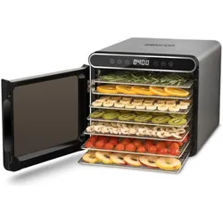 Sencor SFD 7750SS grau / Obsttrockner / 600W / Siebgrösse: 30 x 28 cm, Dörrautomat, Grau