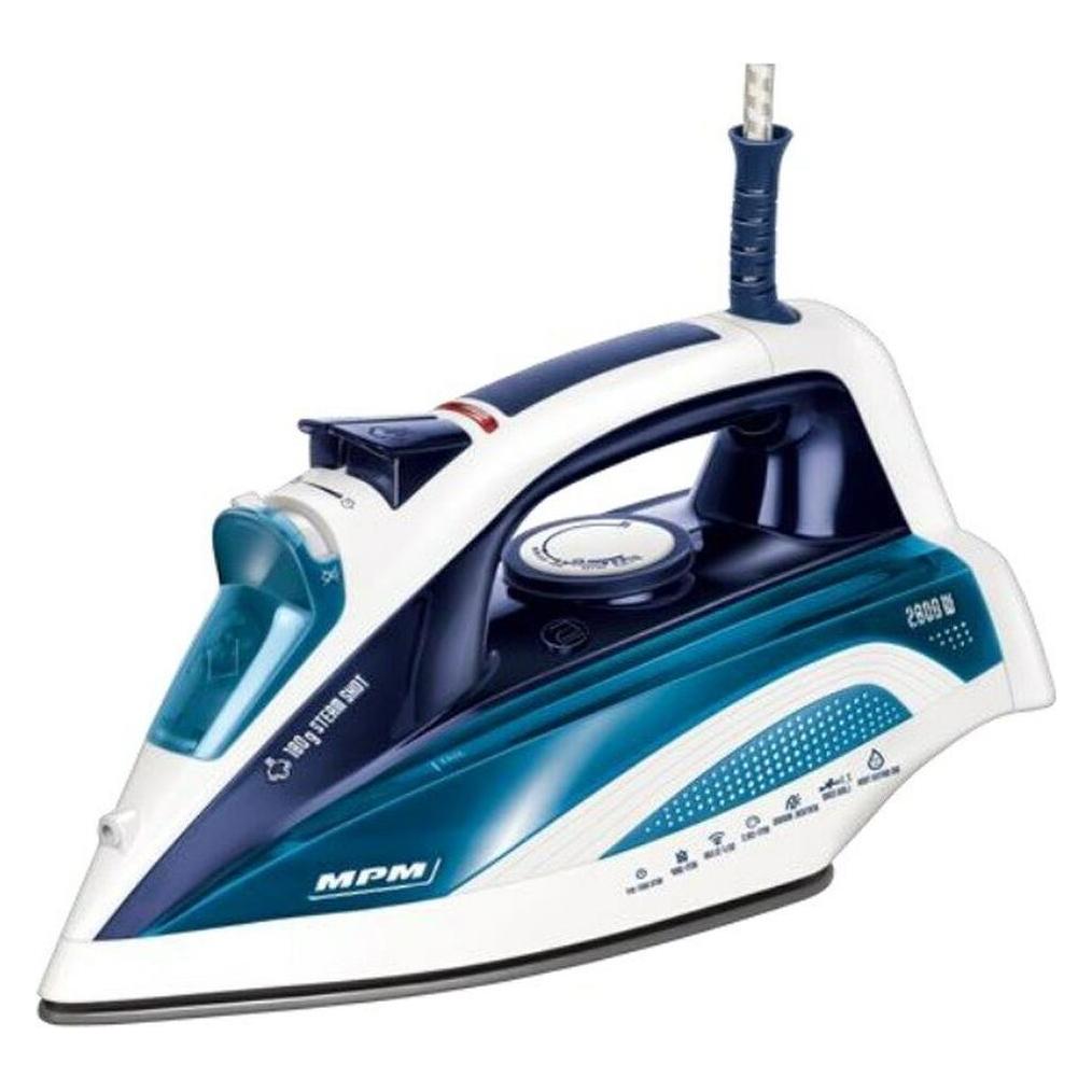 MPM MZE-21/NS Dampfbügeleisen 2800 Watt Blau (2400 W, 180 g/min) (MPM MZE-21/NS)