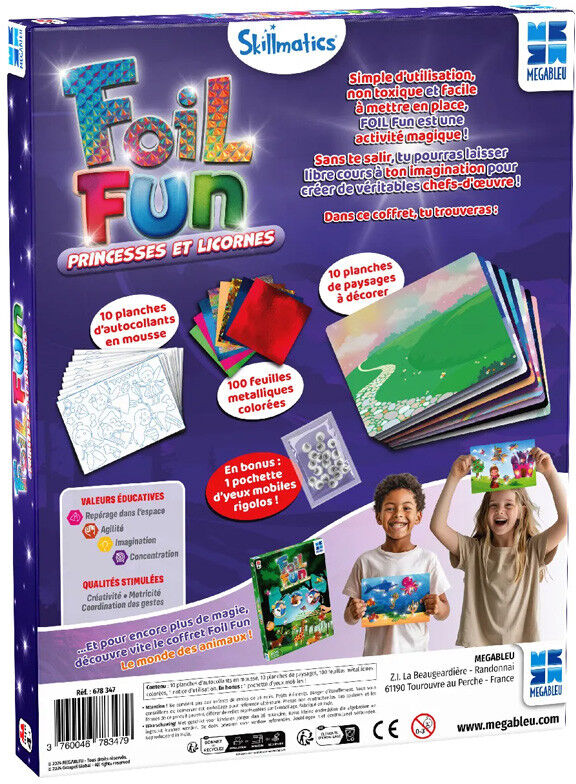 Megableu Foil Fun : Princesses et Licornes