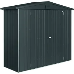 Biohort Gerätehaus Europa mit Doppeltüre - 244 x 84 cm (Gr. 2A), dunkelgrau-metallic
