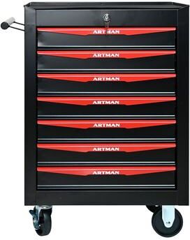 DEVERA "20"" Rolling Metal Tool Chest with 7 Drawers for Garage & Workshop"