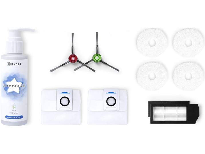 ECOVACS Reinigungsbürsten-Set D-KT01-0027 für Deebot X1 Omni , weiss (bunt), Reinigungsbürsten, Reinigungsbürsten-Set