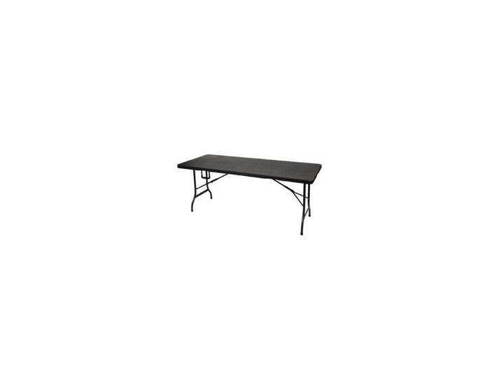 Table pliante - imitation bois - 180 x 75 x 74 cm