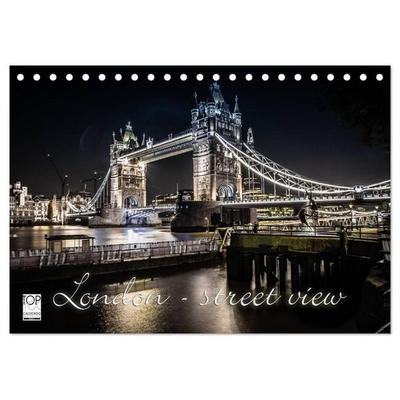 London - street view (Tischkalender 2027 DIN A5 quer), CALVENDO Monatskalender