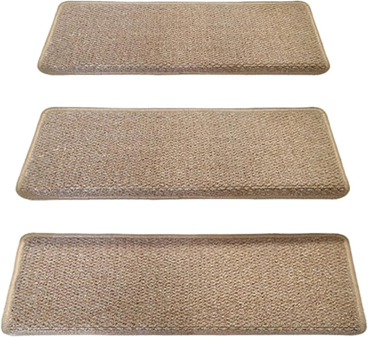 Bruine antislip traptreden met herbruikbare lijm - 70 x 22 cm