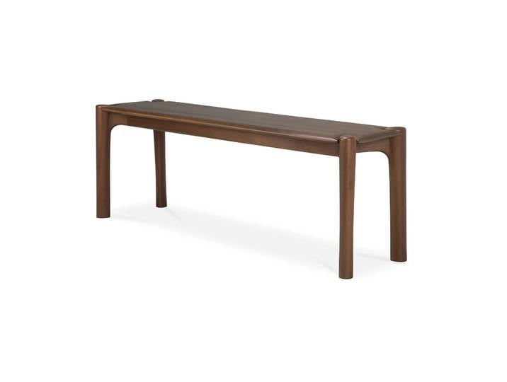 Ethnicraft PI Bank 146x35 cm Lackiertes Teak Brown