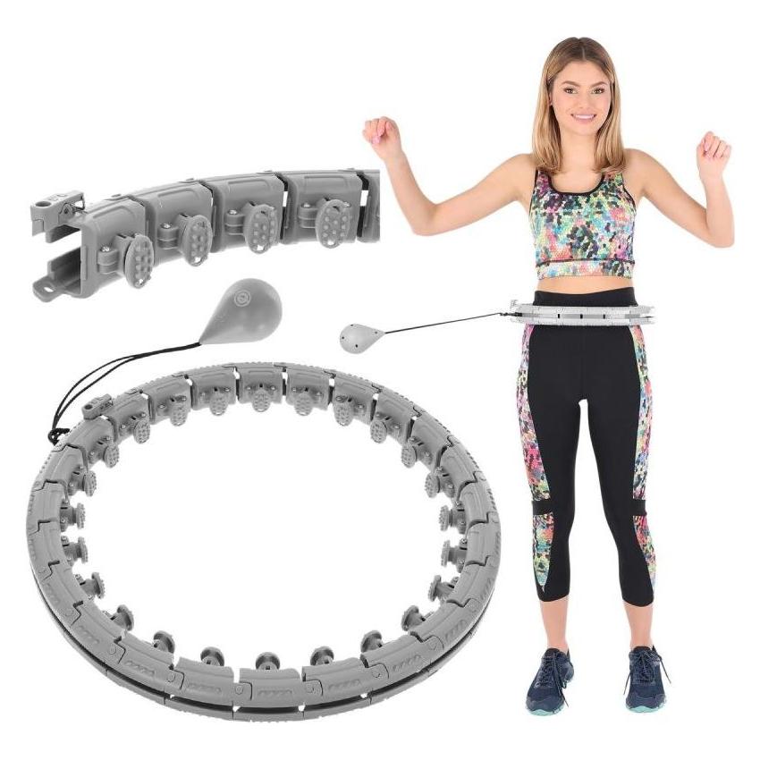 Enero Hula Hop Z Masażerem I Ciężarem Pilka Fit (1022 g) (42949267)