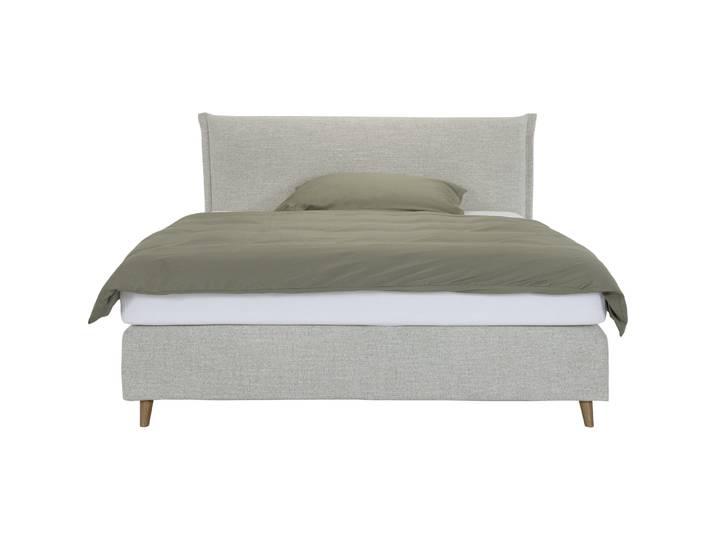 Boxspringbett Sørensen beige Stoff 180 x 200 cm - Möbel Konfigurator: Traummöbel individuell zusammenstellen - Boxspringbett