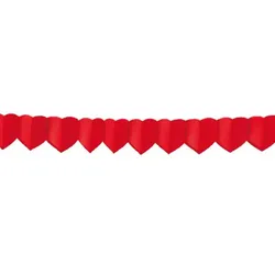 Papier-Girlande Herzen Ø18cm x 4m [1 St.]