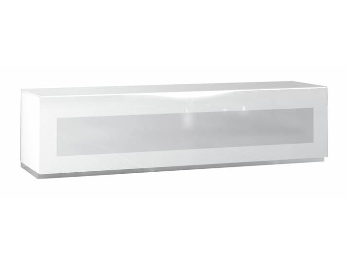 Munari TV-Lowboard MODENA, Weiß, Glas