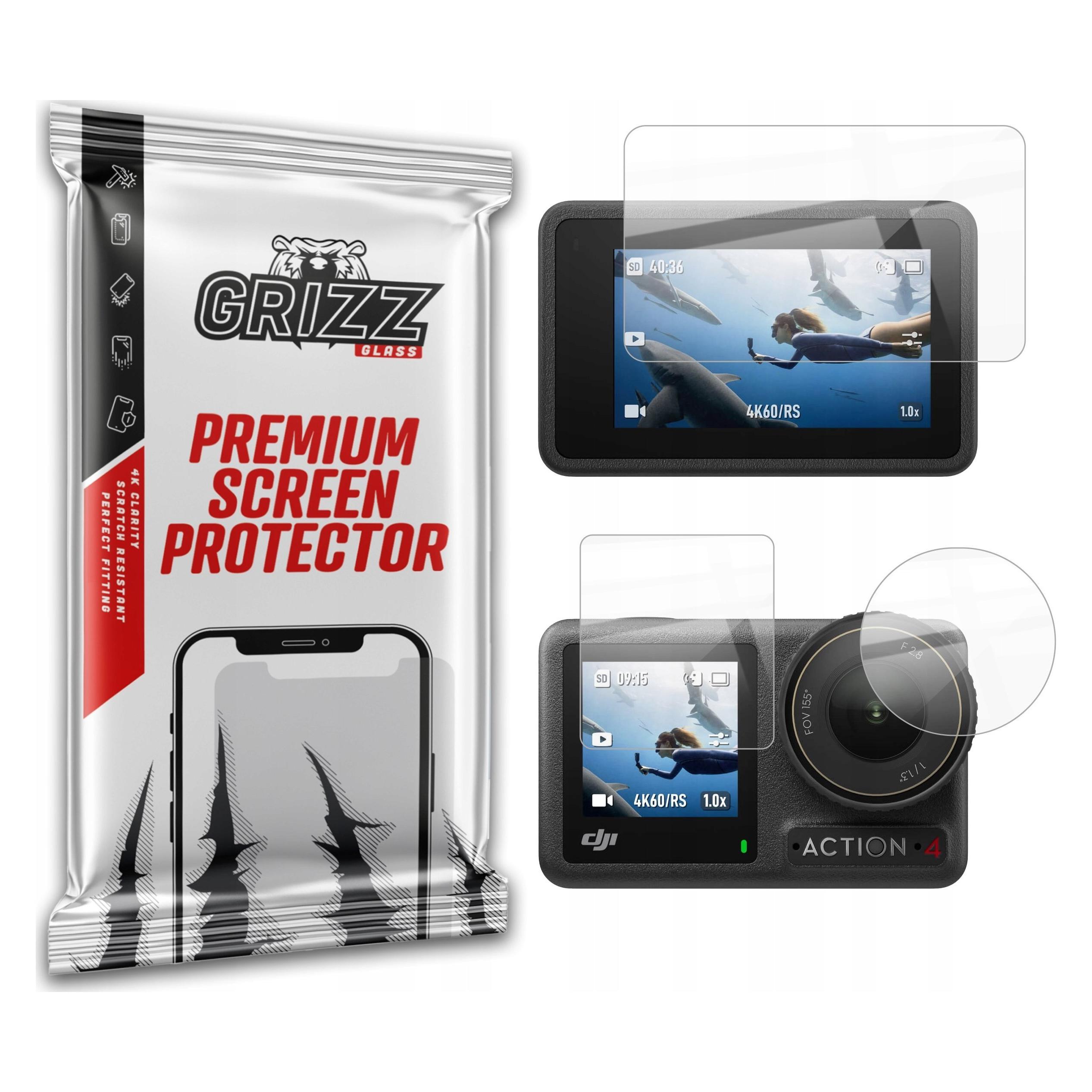 Grizz Glass GrizzGlass Szkło hybrydowe GrizzGlass HybridGlass do DJI Osmo Action 4 (49753015)