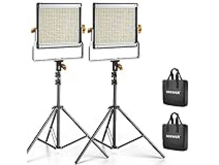 NEEWER 2PCS Kit d'éclairage Vidéo LED Bicolore 480 LED, NL480