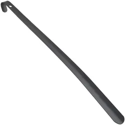relaxdays Schuhlöffel Metall 60 cm schwarz silber