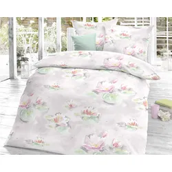 schlafgut »Waterlily« Mako-Satin Bettwäsche 6552-306 blush  – erhältlich in 2 Größen