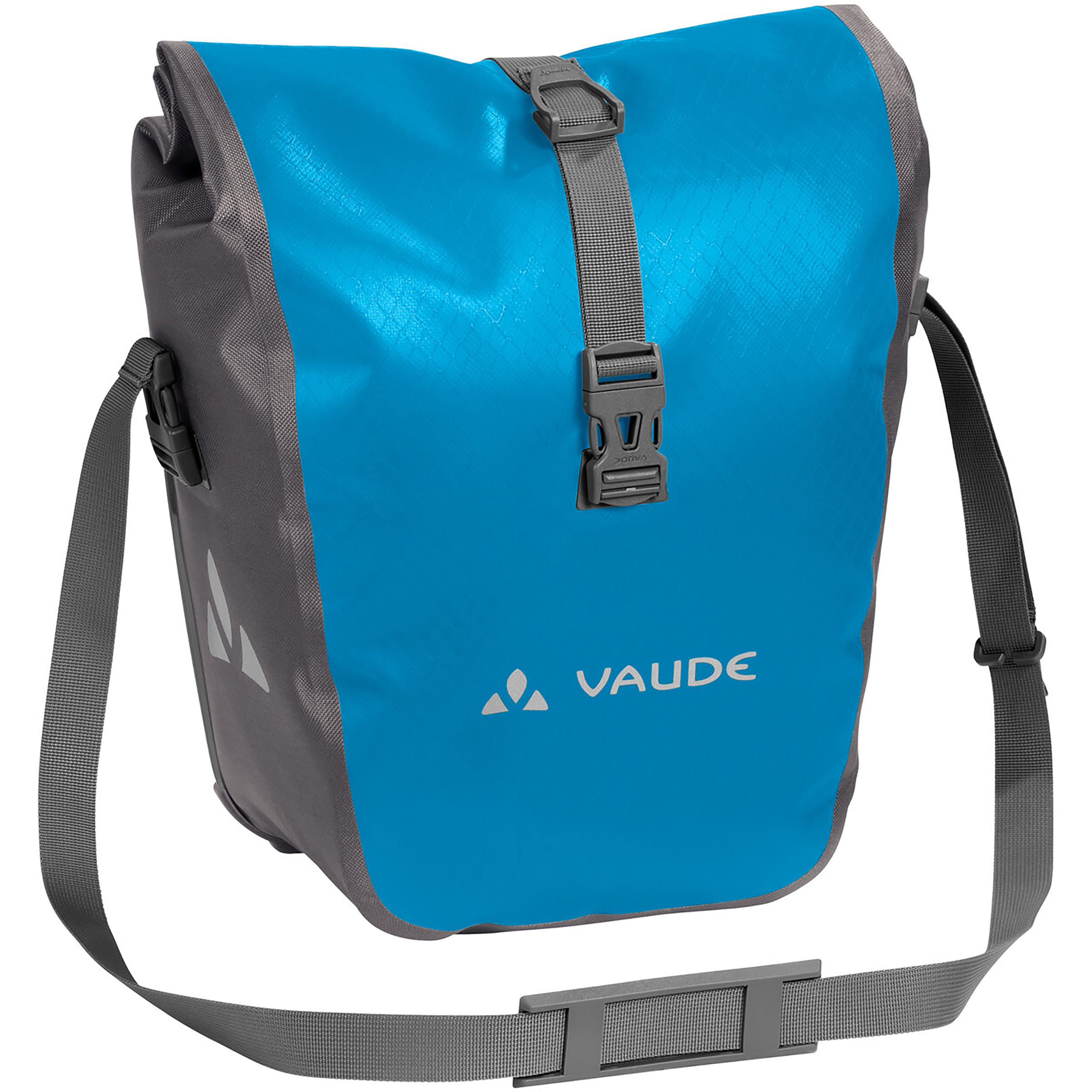 Vaude Aqua Front Vorderradtasche Fahrradtaschen blau Größe 28L Bikepacking | Commuting Wasserdicht Wasserabweisend