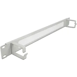 DELOCK 19" Kabelmanagement Bürstenleiste 2 Bügel 1 HE grau