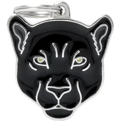 Myfamily MyFa tegn wild, sort panter (Hund), Halsband + Leine