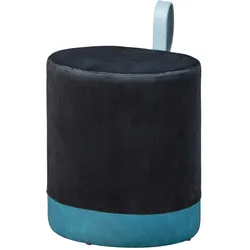 Hocker Osane ca. 38x43 cm Blau/Schwarz