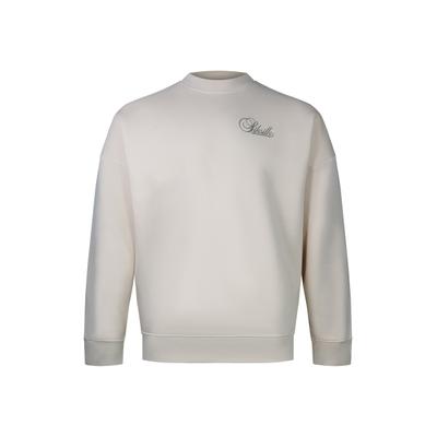 Sweater SIKSILK "SikSilk Essentials Sweater", Herren, Gr. XS, beige (ecru), 80% Baumwolle, 20% Polyester, Rundhals, Sweatshirts Sweater