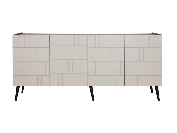 JVmoebel Konsole Beigefarbene Designer-Konsole aus Holz – luxuriös und modern, Made in Europa