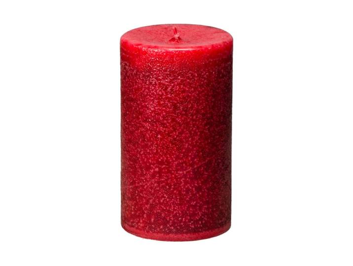Stumpenkerze Schulthess Scharlachrot 4er Set , rot (scharlachrot), H:12cm Ø:7cm, Kerzen, Stumpenkerze