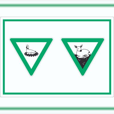 HB-Druck Brut- und Setzzeit Symbol Aufkleber A4 (210x297mm)