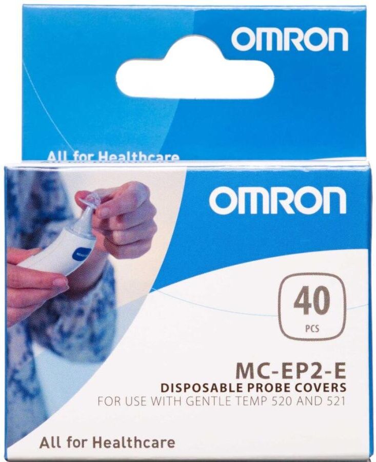 Omron beskyttelseshætter til gentle temp 520 & 521 Medicinsk udstyr 40 stk