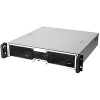 RM24100-L, Server-Gehäuse silber/schwarz, 2 Höheneinheiten