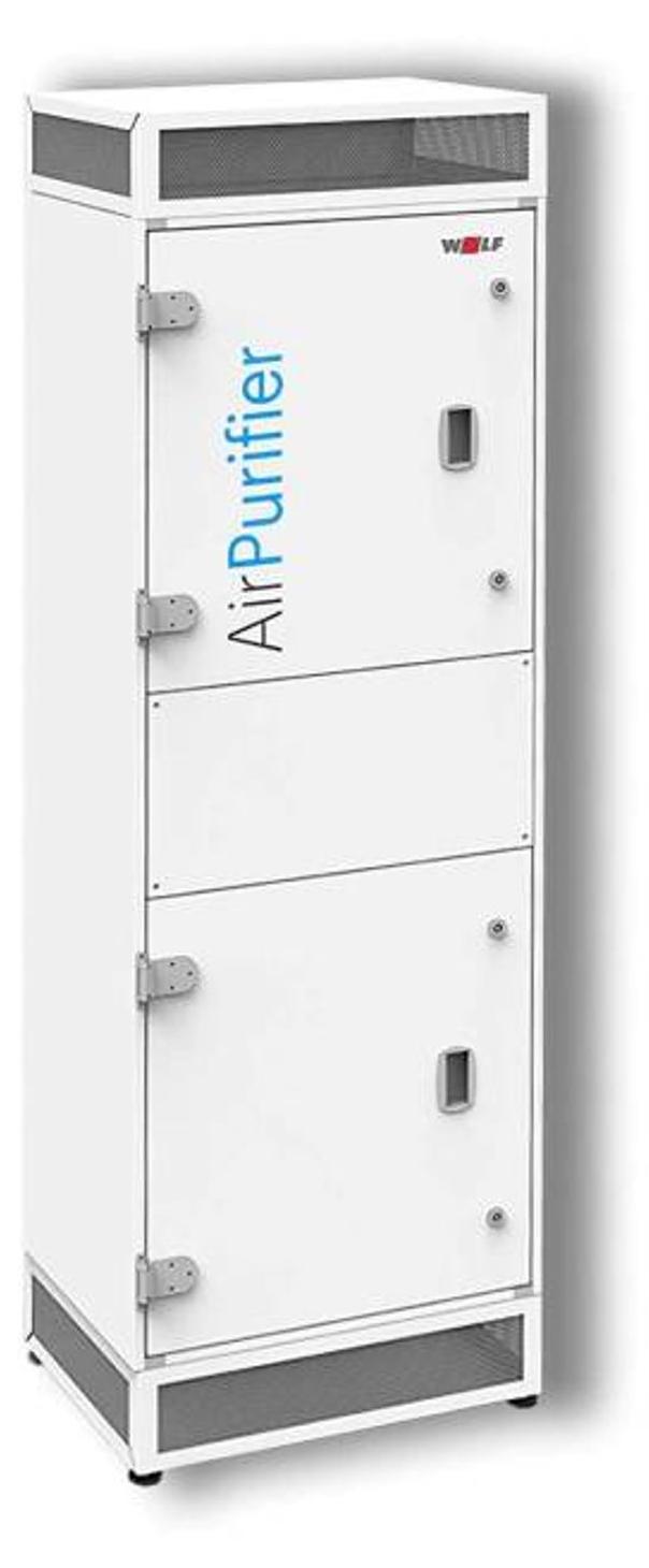 WOLF mobiler Gewerbe Luftreiniger AirPurifier mit HEPA H14 Hochleistungsfilter für Gewerbe