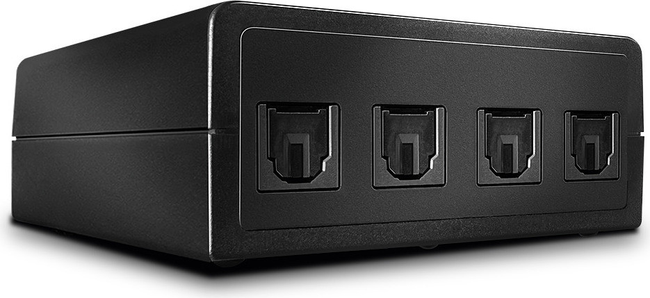 Lindy 70437 Automatische audio-omschakelaar met 4 poorten en Toslink