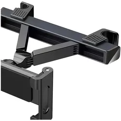 Bigben Kopfstützen-Halter Tablet/Phone ausziehbar, Tablet Halterung, Schwarz