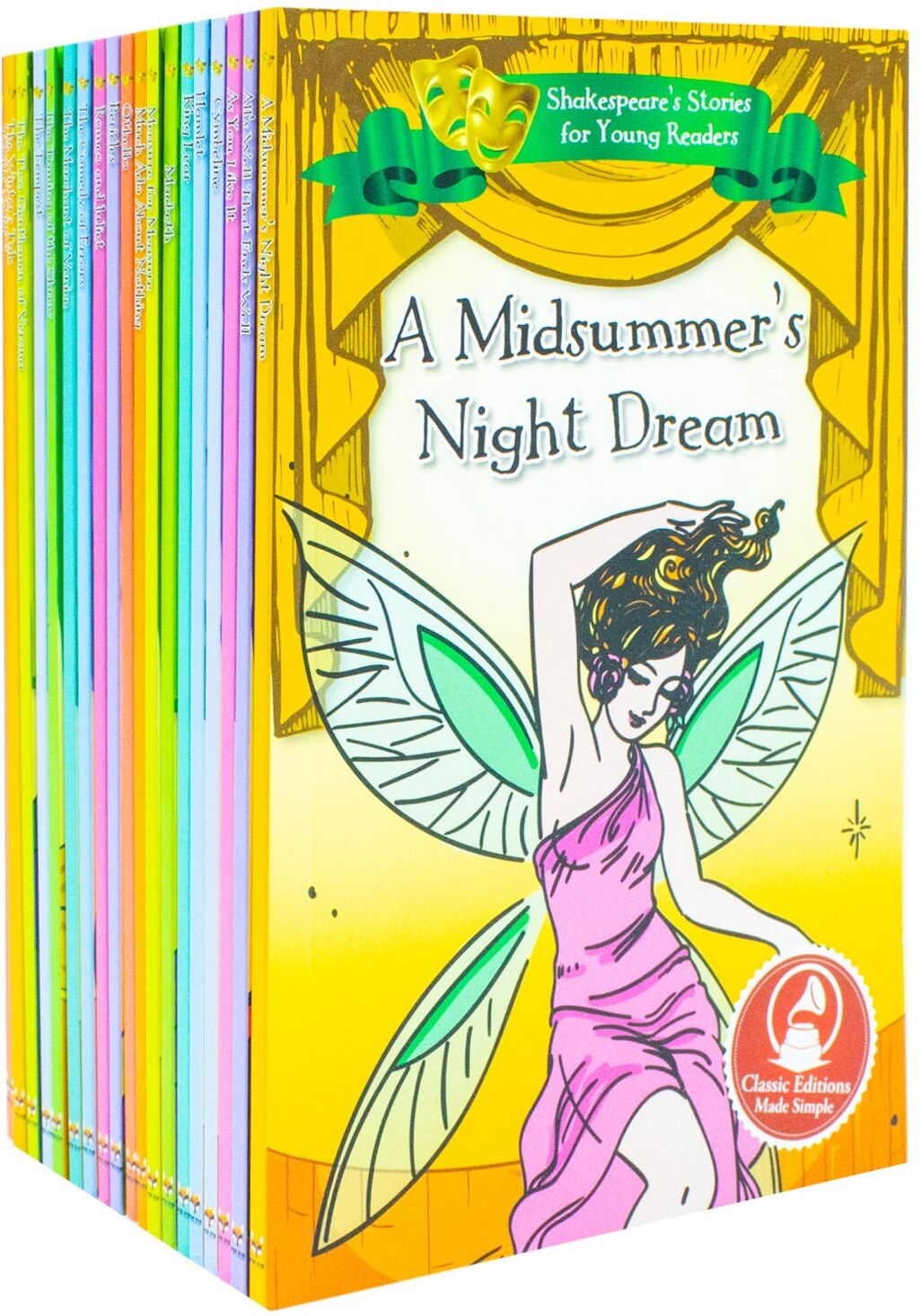 Fox Eye Publishing Shakespeare's Stories for Young Readers 20 Book Collection Set – Macbeth, Romeo and Juliet & Classic Shakespeare Stories for Children