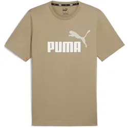PUMA Ess+ Metallic 2 Col Logo T-Shirt Herren 66 - oak branch L