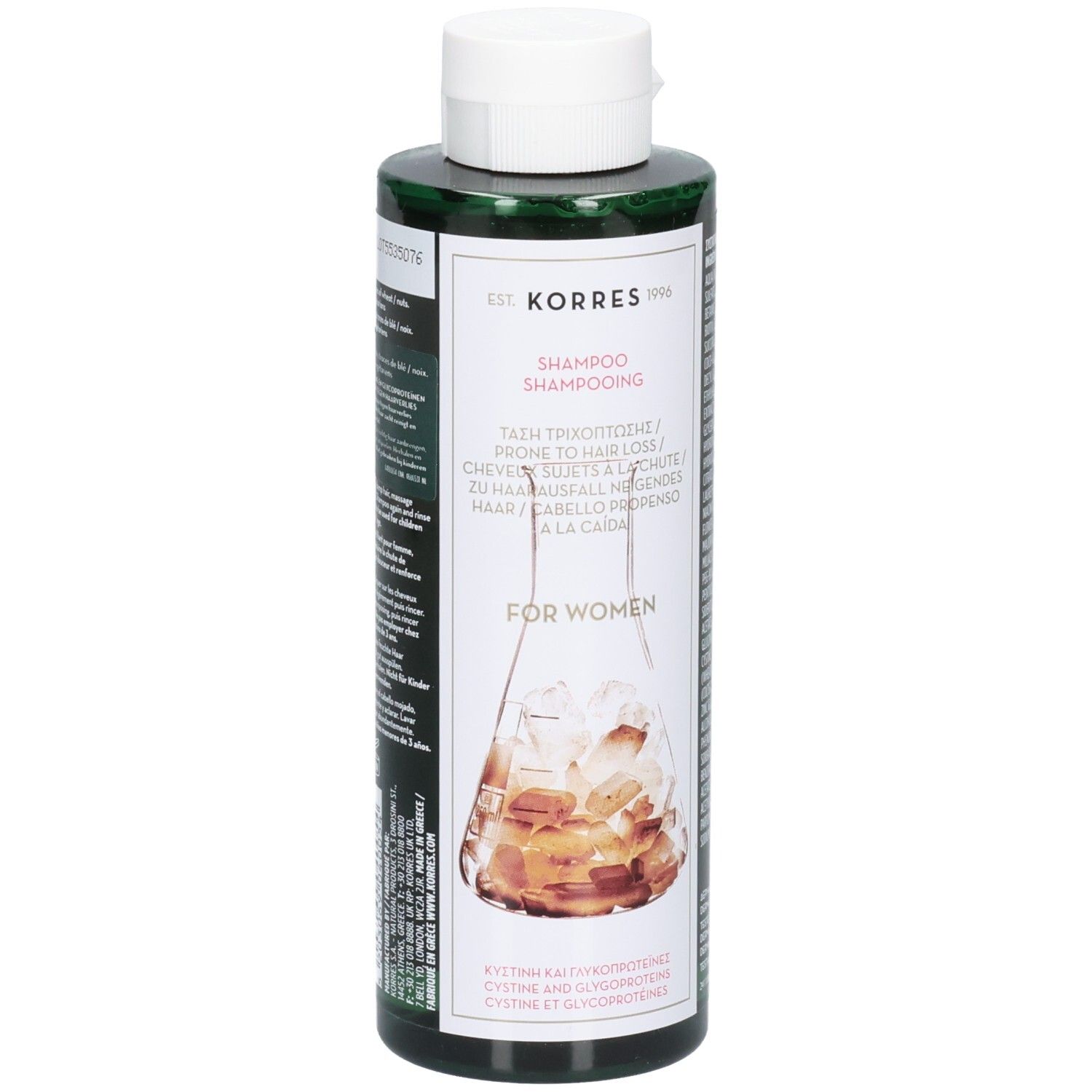 Korres KH Cystine & Glycoproteins Haarverlies Vrouwen 250 ml Shampoo