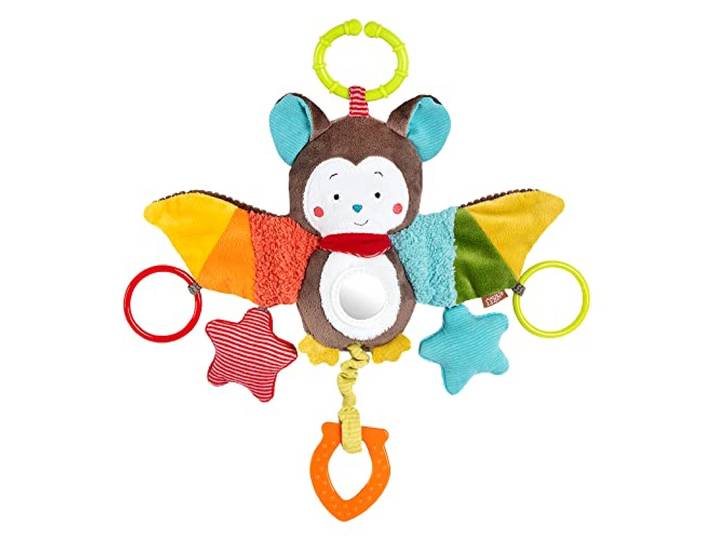 Fehn Activity-Fledermaus – Motorikspielzeug zum Aufhängen für Babys