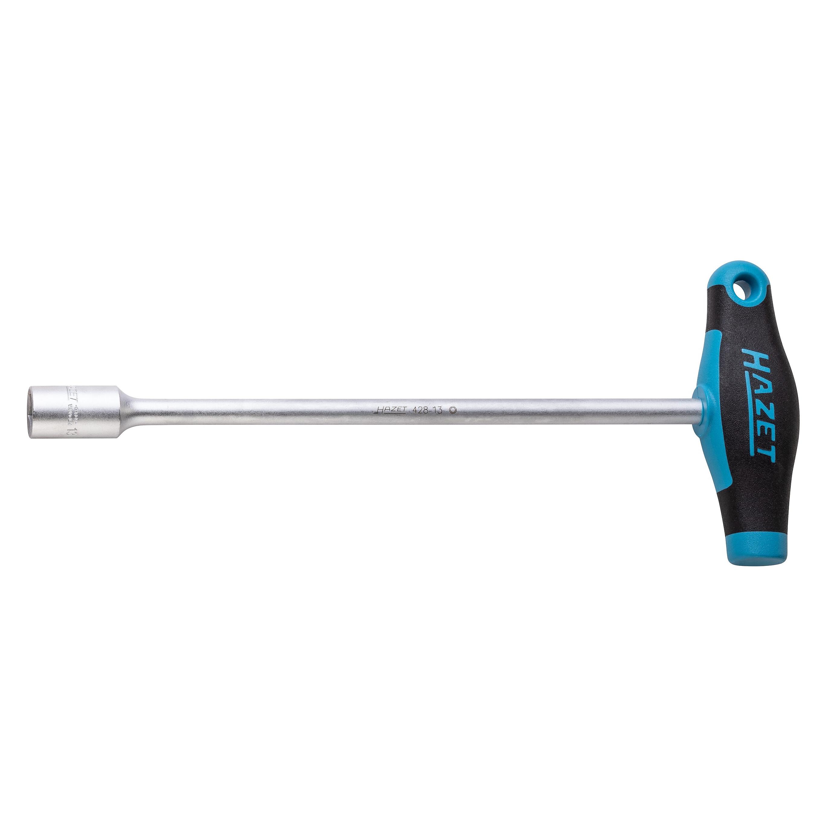 Hazet Steckschlüssel mit T-Griff 428-13 Aussen Sechskant Profil 13 mm (13 mm) (428-13)