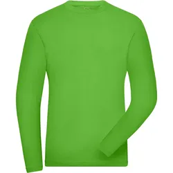 Bio Stretch Langarmshirt "JN1804" UV-Schutz - 4XL - lime-green
